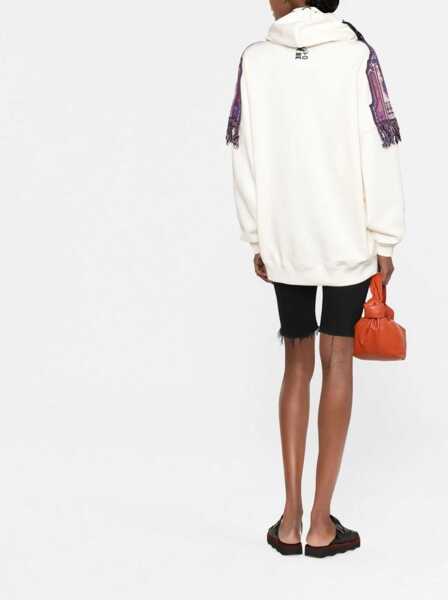 Bluze de trening ETRO Hoodie With Shoulder Patches And Tassels White Femei (BM 11984475) 4