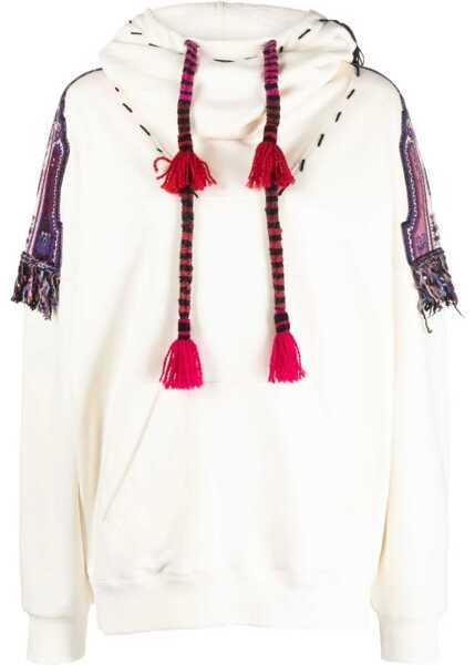 Bluze de trening ETRO Hoodie With Shoulder Patches And Tassels White Femei (BM 11984475) 1