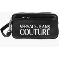 Accesorii de voiaj Jeans Couture Faux Leather Necessaire With Silver-Tone Logo Barbati