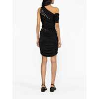 Imbracaminte MARINE SERRE Dama - Rochii elegante MARINE SERRE Draped Jersey Dress BLACK Femei (BM 11985675) - B-mall.ro