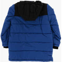 Jachete pentru Baieti - Jachete Diesel Red Tag Two-Tone Padded Jbills Jacket With Printed Logo Blue Baieti (BM 11986023) - B-mall.ro