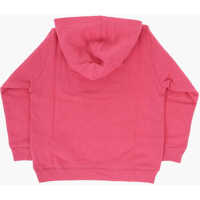 Topuri pentru Baieti - Bluze de trening Diesel Red Tag Brushed Cotton Selsc Hoodie With Printed Logo Pink Baieti (BM 11986221) - B-mall.ro