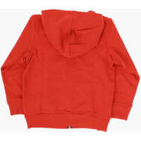 Topuri pentru Baieti - Hanorace Diesel Red Tag Brushed Cotton Sadonz Sweatshirt With Hood And Zip C Red Baieti (BM 11986224) - B-mall.ro