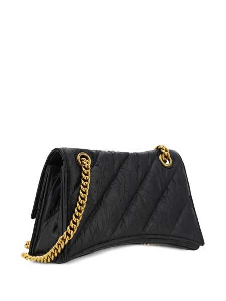 Genti de mana Balenciaga Balenciaga Crush Small Shoulder Bag Black Femei (BM 11986506) 2