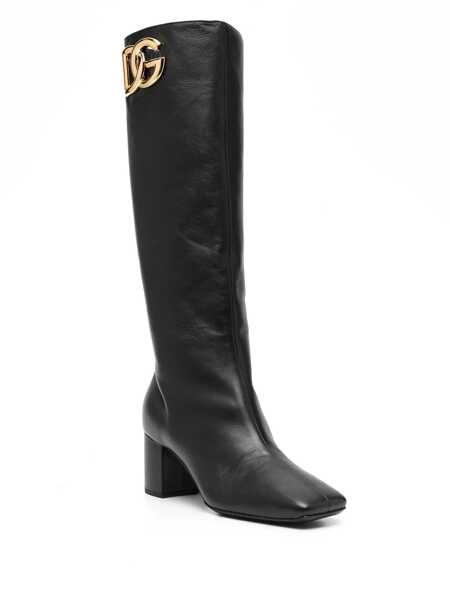 Bocanci Dolce & Gabbana Dolce & Gabbana Leather Boots Black Femei (BM 11986548) 2