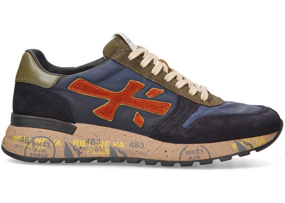 Premiata Mick 6419 in suede e tessuto blu* Blue