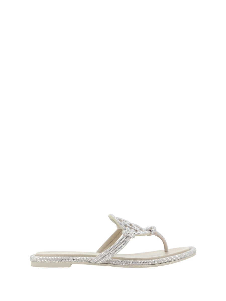 Tory Burch TORY BURCH SANDALS STONE GRAY