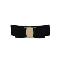 Bijuterii 'Vara' Black Hair Pin With Embossed Logo In Cotton Blend Woman Femei