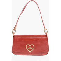 Genti de umar Love Crocodile Effect Faux Leather Shoulder Bag Femei