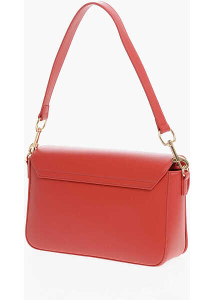 Genti tip postas Moschino Love Faux Leather Bag With Golden Details And Removable Shou Red Femei (BM 12016218) 2