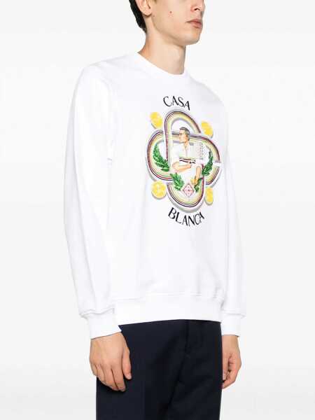 Bluze de trening Casablanca Sweatshirt With Logo WHITE Barbati (BM 12023946) 3