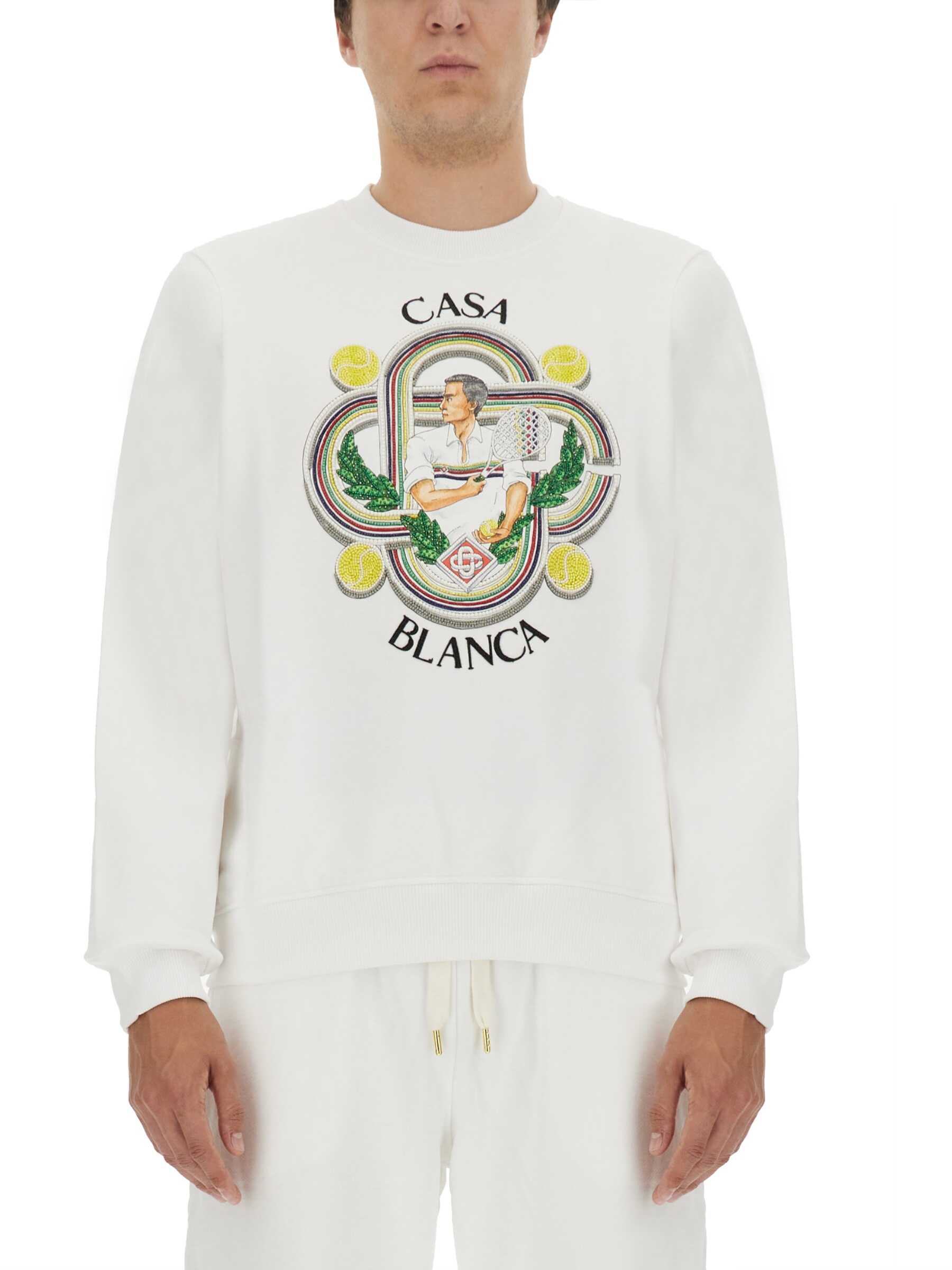 Casablanca Sweatshirt With Logo WHITE