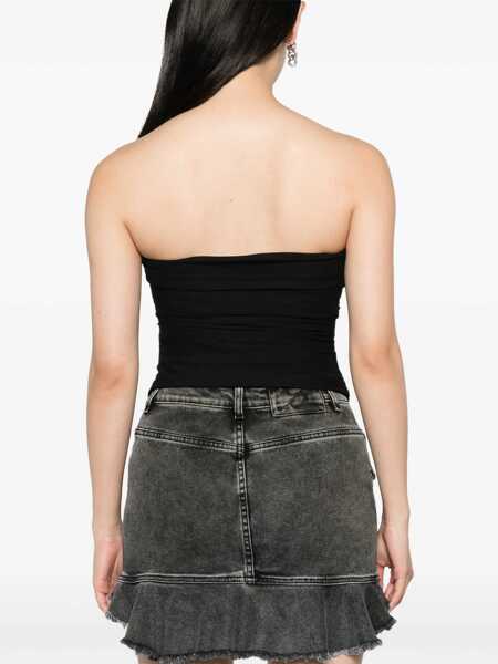 Bluze MOSCHINO JEANS Draped Top BLACK Femei (BM 12025482) 4