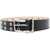 Alexander McQueen Eyelet-studded calf leather belt Black