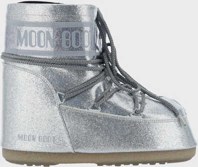Moon Boot MOON BOOT ICON LOW GLITTER SILVER