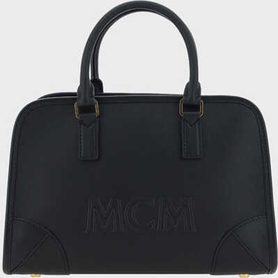 MCM AREN BOSTON TOTE BAG BLACK