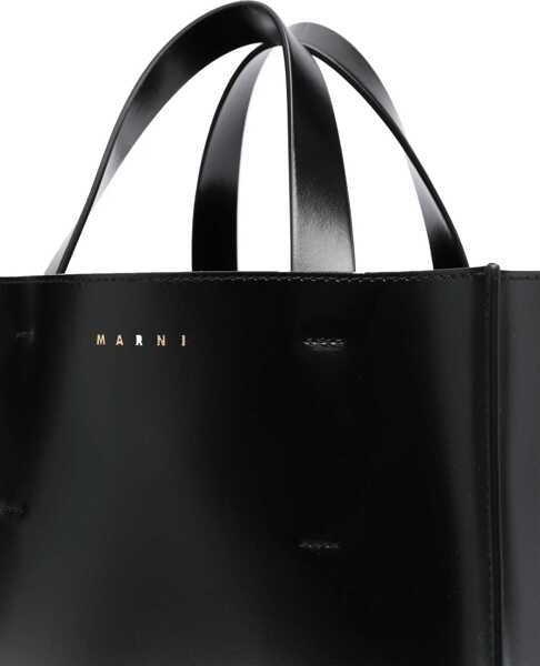 Genti de mana Marni Calfskin Museo Handbag by Marni BLACK Femei (BM 12031341) 4