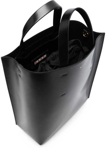Genti de mana Marni Calfskin Museo Handbag by Marni BLACK Femei (BM 12031341) 5