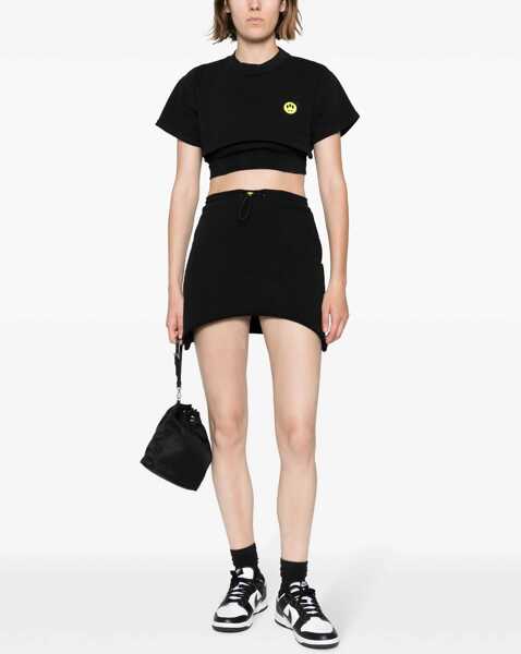 Fuste casual BARROW Cotton Mini Skirt BLACK Femei (BM 12031482) 2