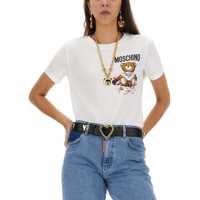 Tricouri Moschino Dama - Tricouri Moschino Teddy Bear T-Shirt WHITE Femei (BM 12039357) - B-mall.ro
