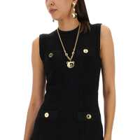 Rochii Dama - Rochii casual Moschino Knit Dress BLACK Femei (BM 12039384) - B-mall.ro