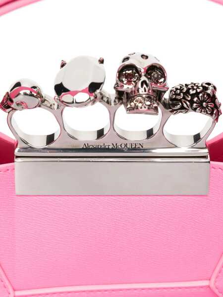 Genti de mana Alexander McQueen Jewelled Mini Hobo Bag PINK Femei (BM 12039396) 4