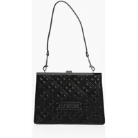 Genti tip postas Love Quilted Faux Leather Crossbody Bag With Ton On Ton Logo Femei