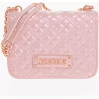 Genti de umar Love Quilted Faux Leather Metallic Effect Shoulder Bag With Femei