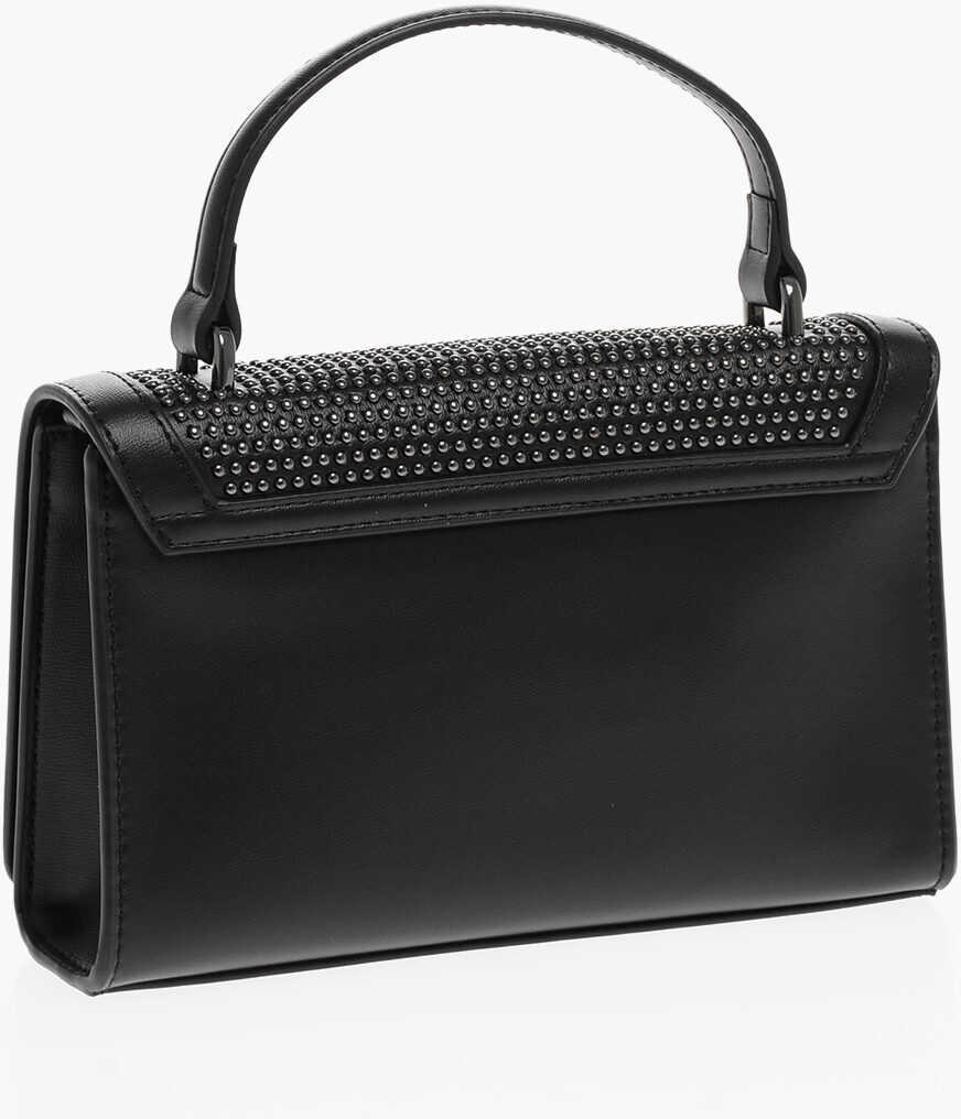 Genti tip postas Moschino Love Faux Leather Embellished Studs Hand Bag With Chain Black Femei (BM 12039717) 2