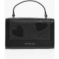 Genti tip postas Love Faux Leather Embellished Studs Hand Bag With Chain Femei
