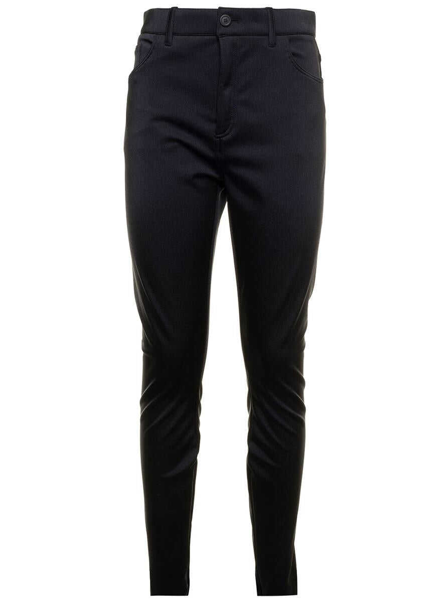 Balenciaga Black Stretch Leggings Woman Balenciaga BLACK