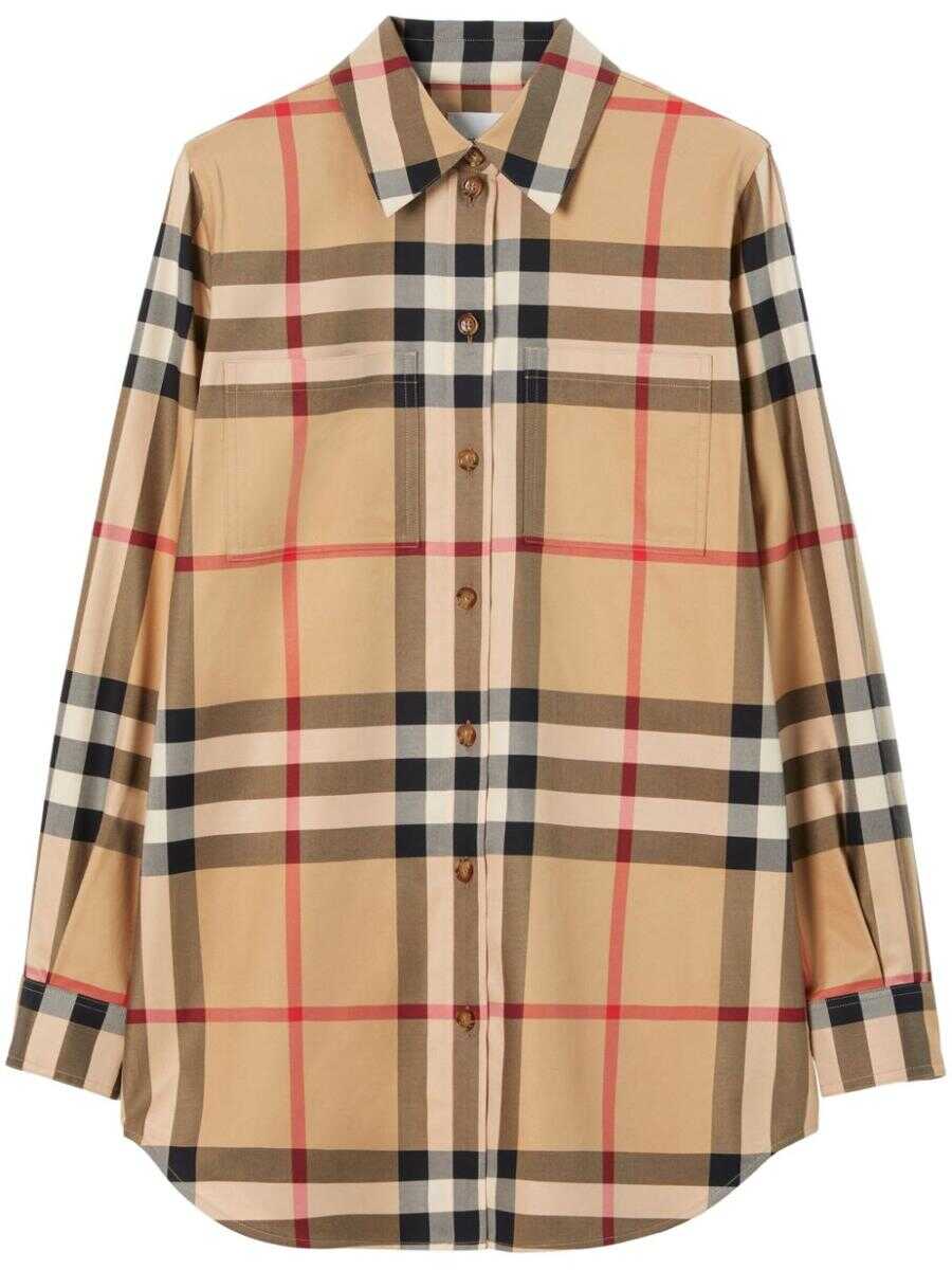 Burberry BURBERRY Vintage Check cotton shirt ARCHIVE BEIGE IP CHK