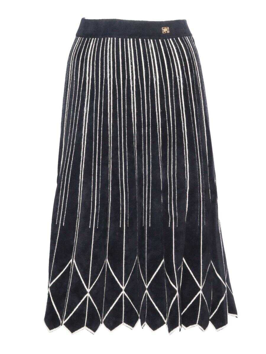 Elisabetta Franchi ELISABETTA FRANCHI MIDI SKIRT BLACK