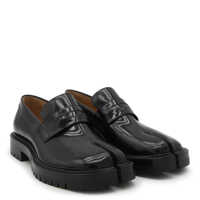Mocasini MAISON MARGIELA BLACK LEATHER TABI LOAFERS Barbati