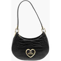 Genti de umar Love Crocodile Effect Faux Leather Hobo Bag Femei