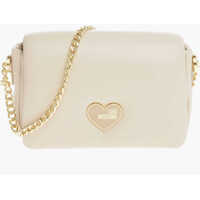 Genti de umar Love Faux Leather Paddede Puffy Shoulder Bag With Golden Cha Femei