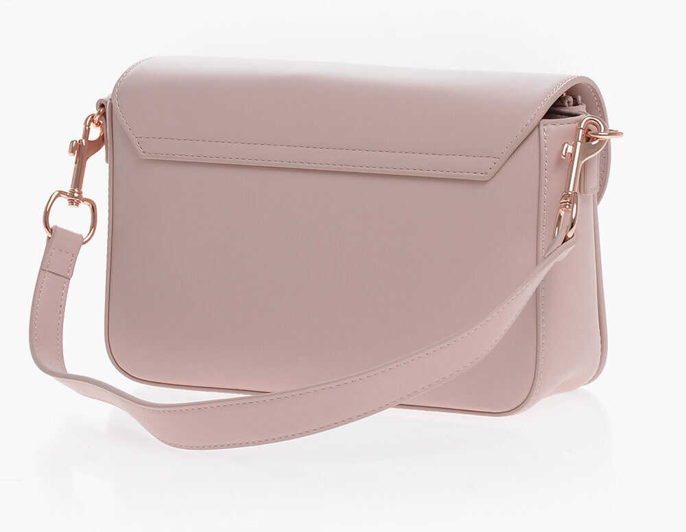 Genti tip postas Moschino Love Faux Leather Bag With Metal Logo And Removable Shoulder Pink Femei (BM 12045402) 2