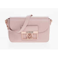 Genti tip postas Love Faux Leather Bag With Metal Logo And Removable Shoulder Femei