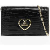 Genti tip postas Love Crocodile Effect Faux Leather Bag With Golden Chain Femei