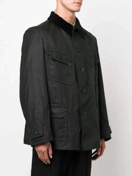 Jachete Maison Margiela Mm4 Corduroy Collar Cotton Jacket Green Barbati (BM 12045822) 4