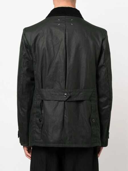 Jachete Maison Margiela Mm4 Corduroy Collar Cotton Jacket Green Barbati (BM 12045822) 5