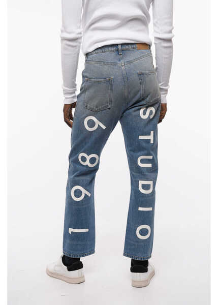 Blugi drepti 1989 STUDIO Regular Fit 702 Jeans With Studio Print On The Back 21Cm Blue Barbati (BM 12045843) 2