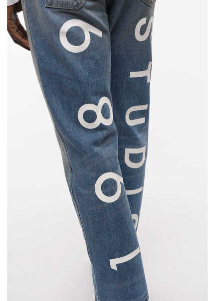 Blugi drepti 1989 STUDIO Regular Fit 702 Jeans With Studio Print On The Back 21Cm Blue Barbati (BM 12045843) 3