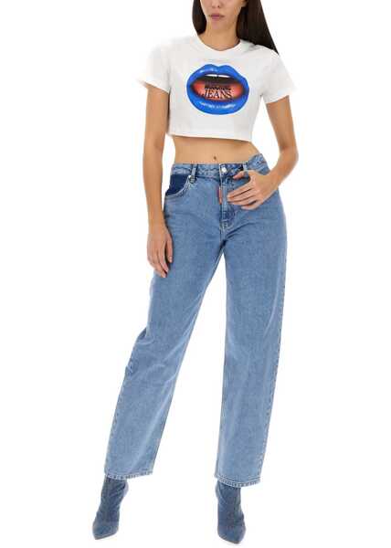 Blugi skinny MOSCHINO JEANS Five Pocket Jeans BLUE Femei (BM 12046014) 2