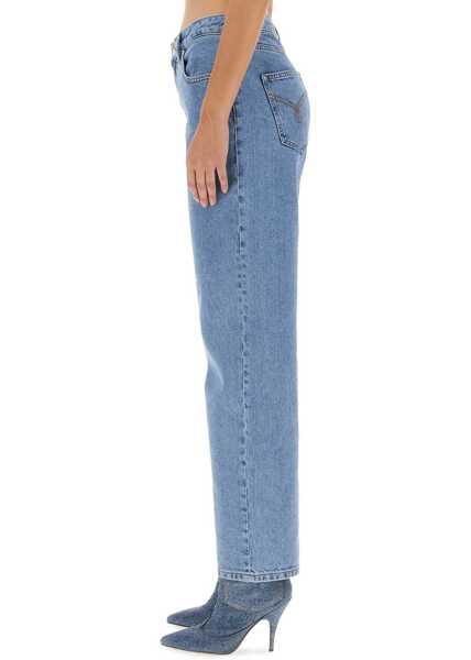 Blugi skinny MOSCHINO JEANS Five Pocket Jeans BLUE Femei (BM 12046014) 4