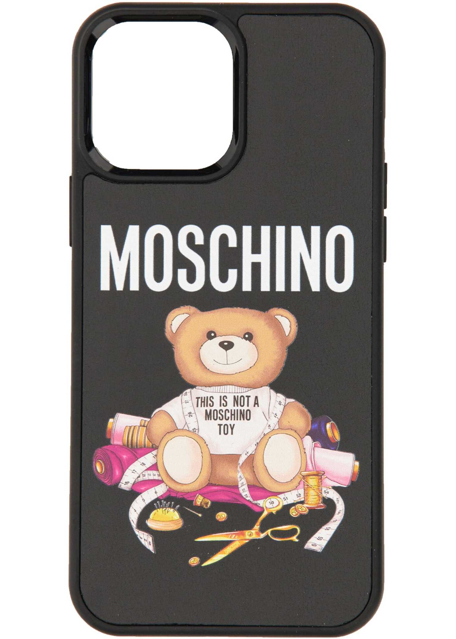 Moschino Teddy Cover For Iphone 13 Pro Max BLACK