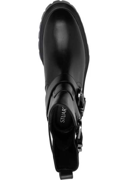 Cizme scurte Stuart Weitzman Maverick Bedford Motorcycle Boot BLACK Femei (BM 12046068) 4