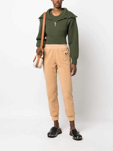 Pantaloni casual Moschino Jogging Pants With Logo BEIGE Femei (BM 12046080) 2