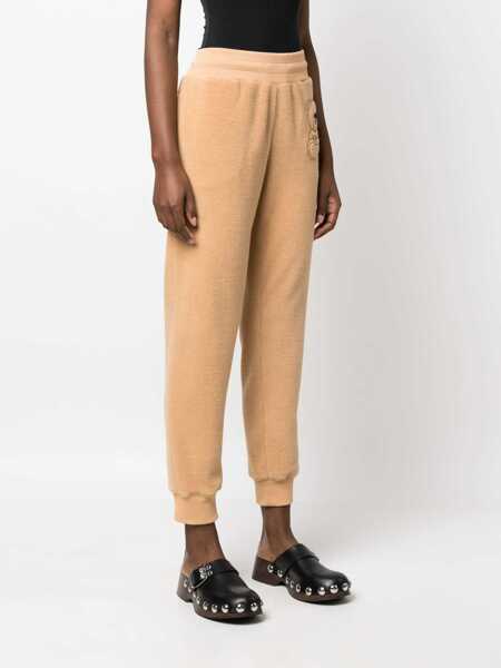 Pantaloni casual Moschino Jogging Pants With Logo BEIGE Femei (BM 12046080) 3