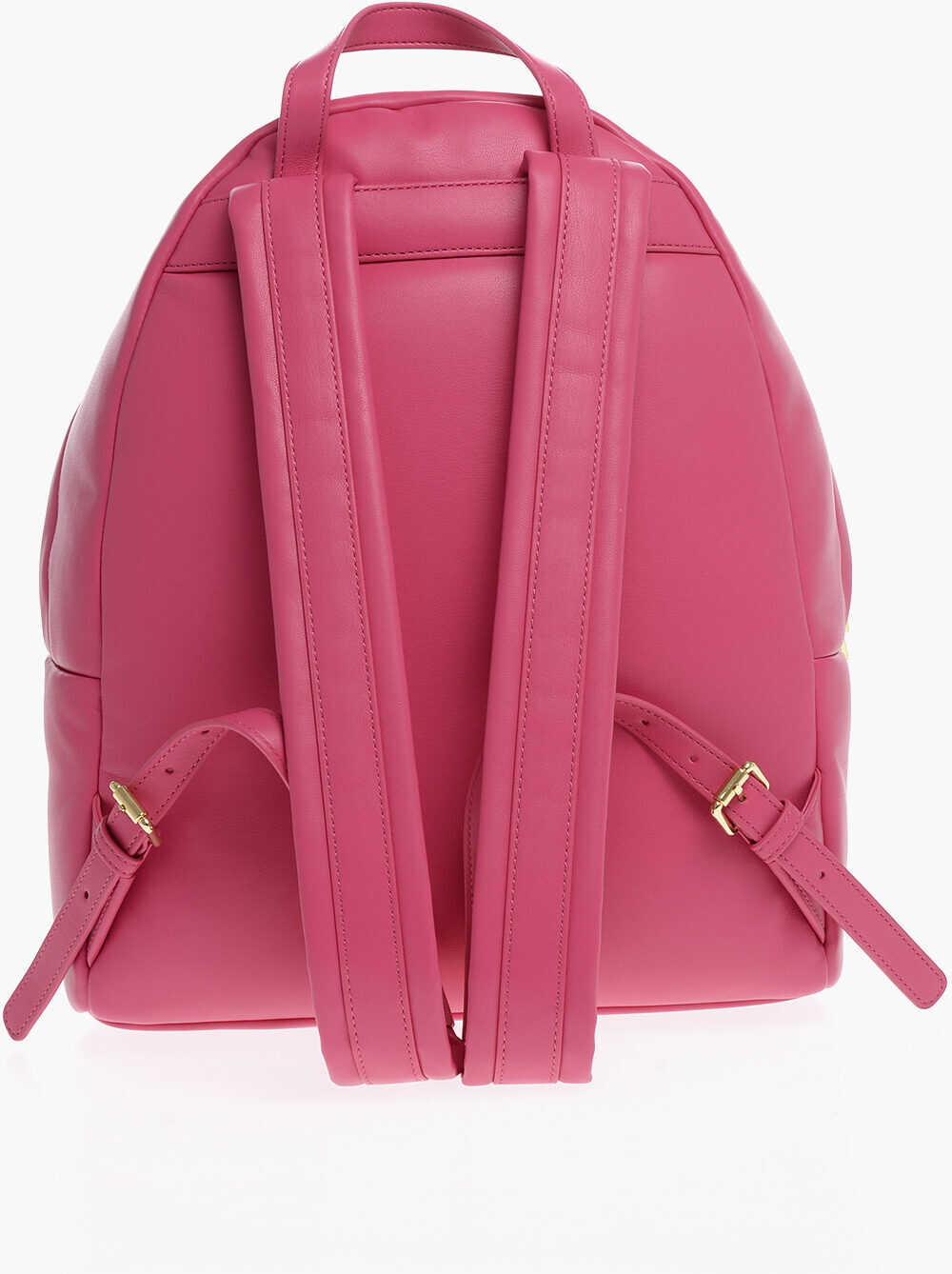 Rucsacuri Moschino Love Faux Leather Backpack With Metal Heart Pink Femei (BM 12046179) 2